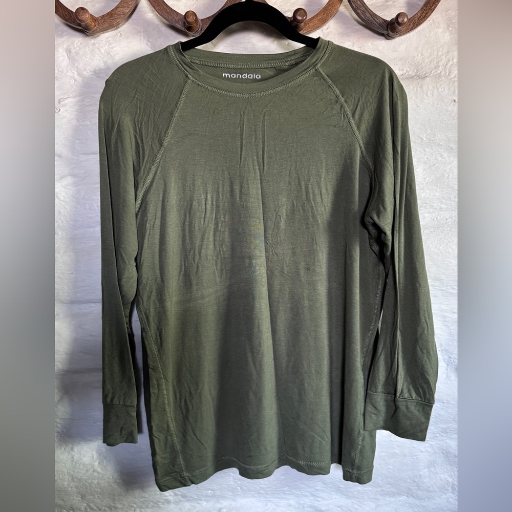 Monada Olive Long Sleeve Women's Top